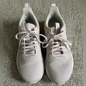 Adidas size 7 and a half barley worn light purple sneakers